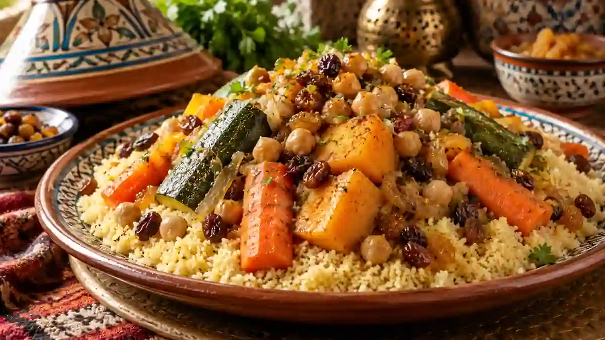 Марокканский кускус с овощами — домашний рецепт, Африка