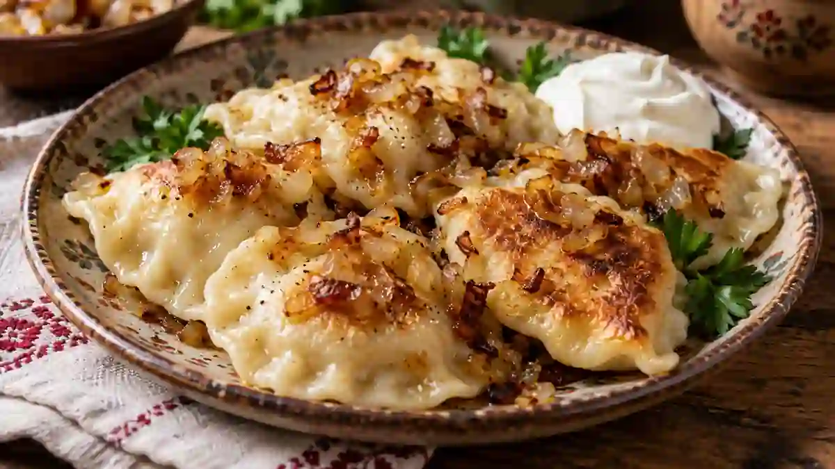 Пьероги с картофелем и творогом — домашний рецепт, Польша
