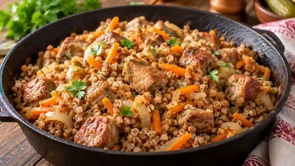 Гречка по-купечески — домашний рецепт, Русская