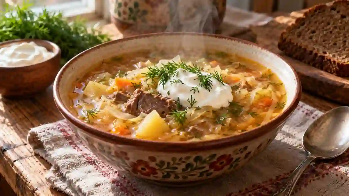 Щи из свежей капусты — домашний рецепт, Русская