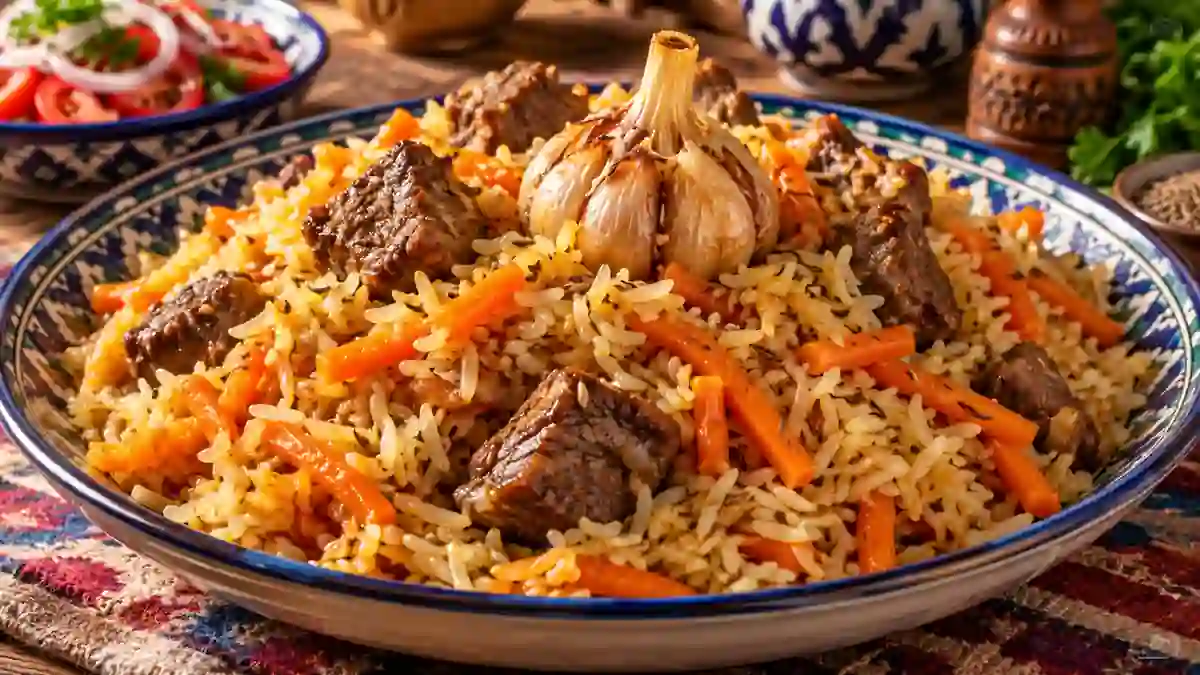 Плов с говядиной — домашний рецепт, Узбекская