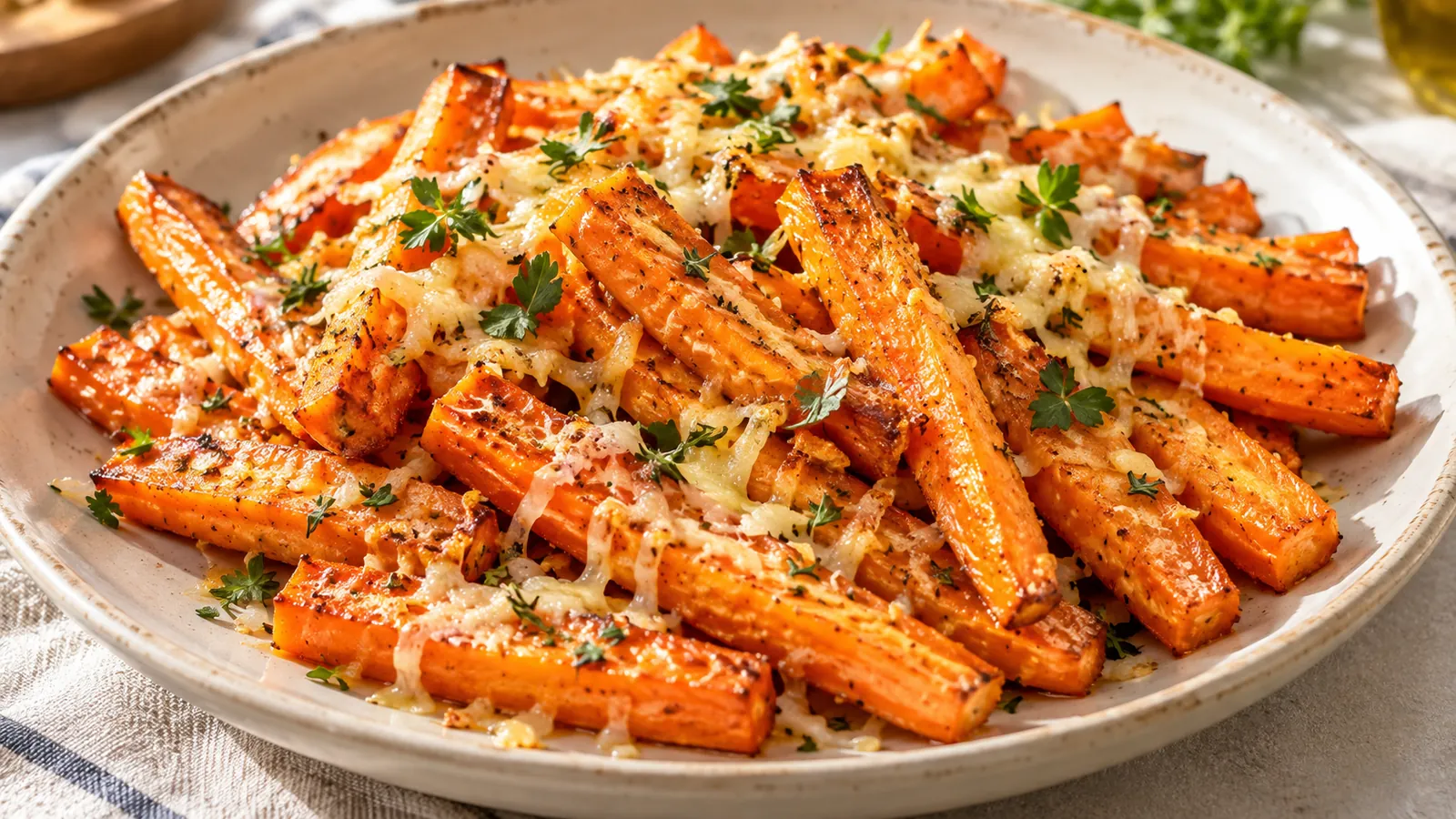 Морковные палочки из духовки